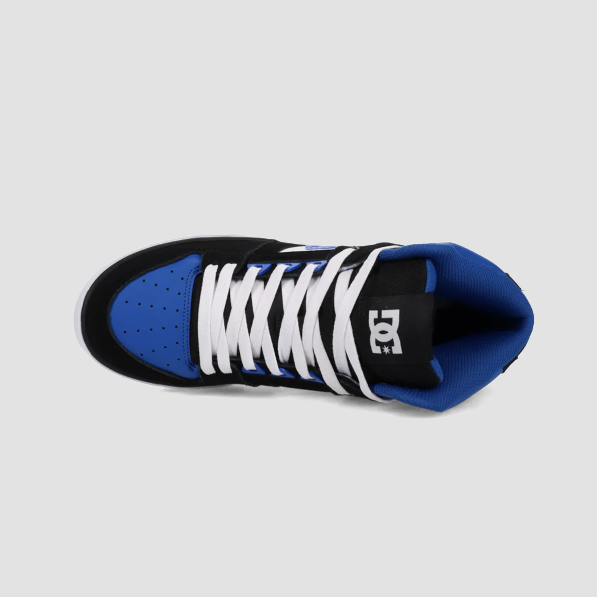 DC DC Pure High-Top WC Shoes - Black/Blue/White - Image 3