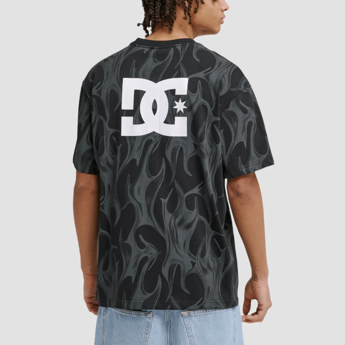 DC Liquid Fuego T-Shirt Black - Image 2