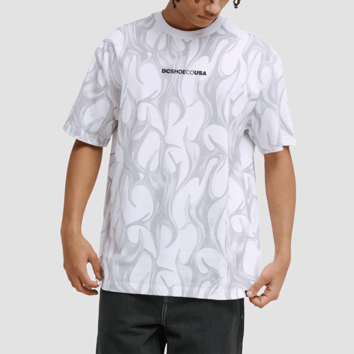 DC Liquid Fuego T-Shirt White