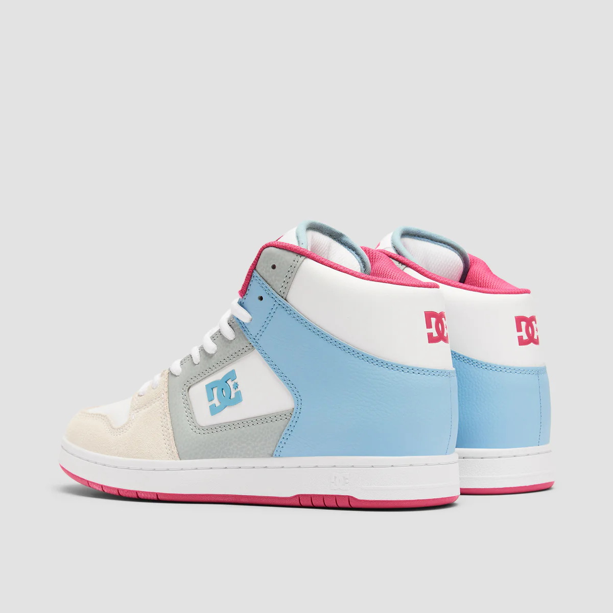 DC Manteca 4 High Top Shoes - Blue/Pink - Womens - Image 3