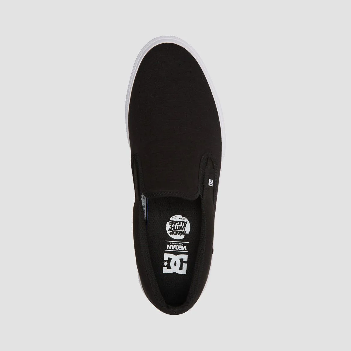 DC Manual TXSE Slip-On Shoes - Black/Black/White - Image 2