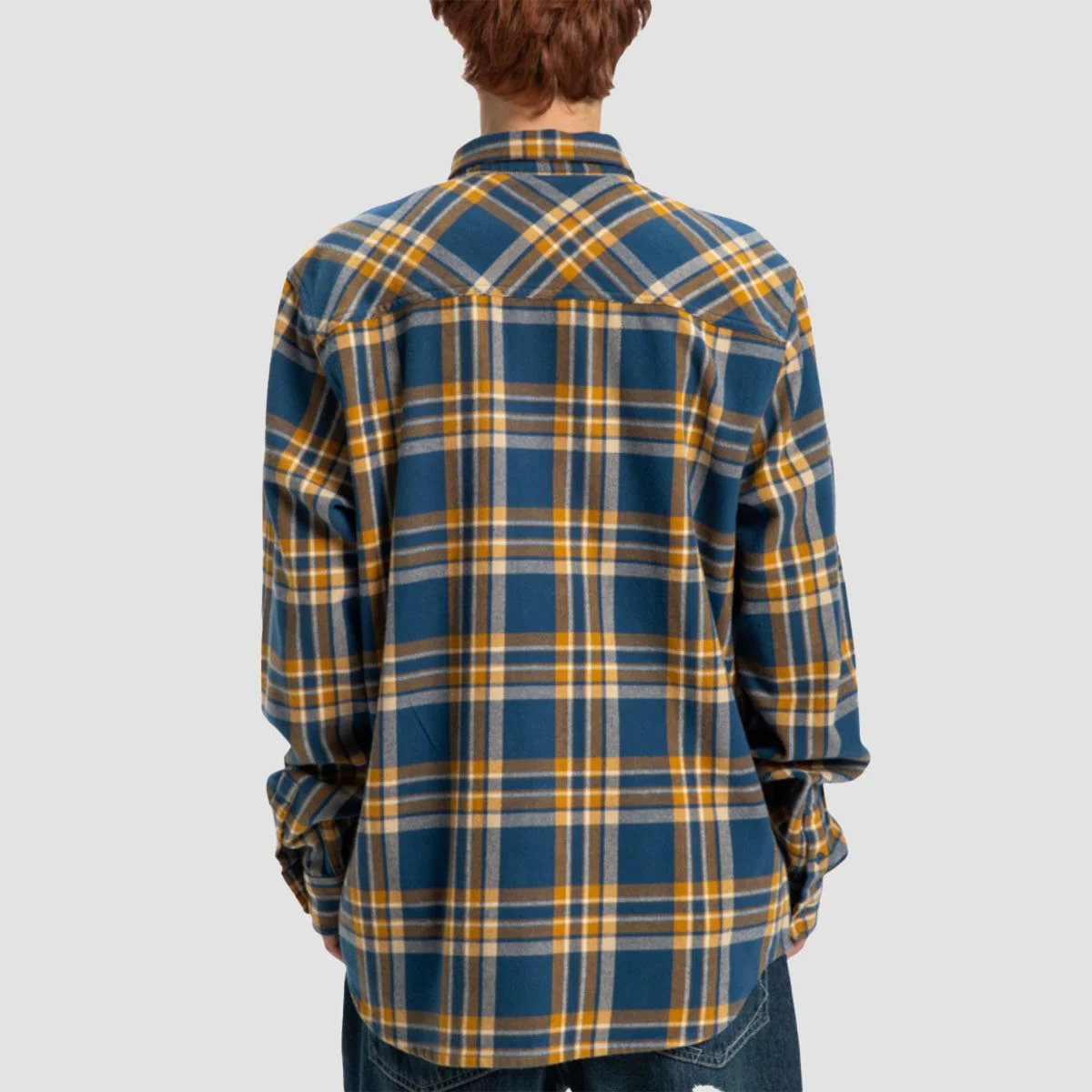 DC Marshal Flannel Longsleeve Shirt Dark Denim - Image 2