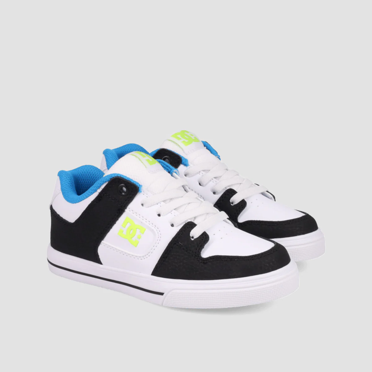 DC Pure Elastic Shoes - Black/Blue/Lime - Kids - Image 2