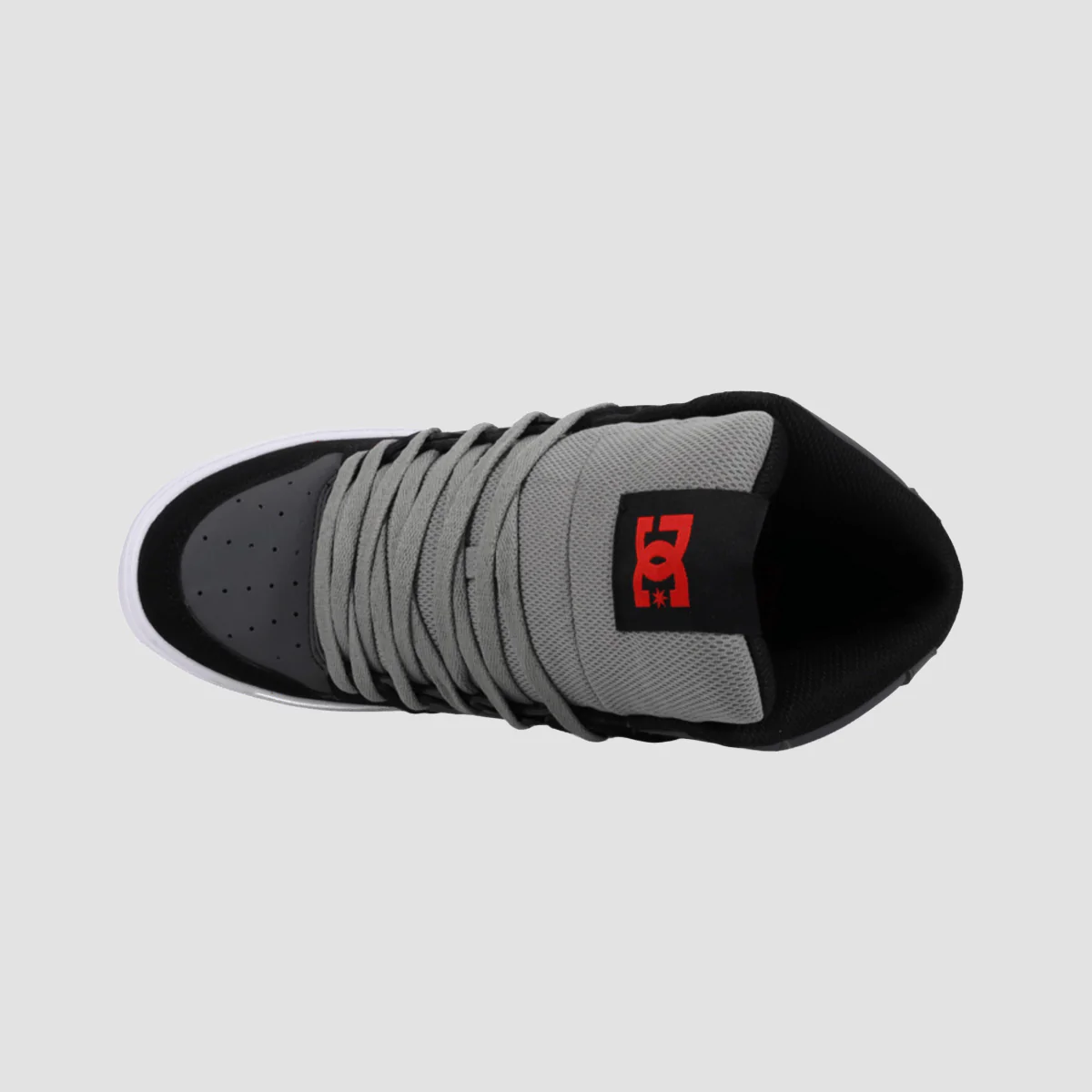 DC Pure High-Top WC Shoes - Black/Grey/Red - Image 3