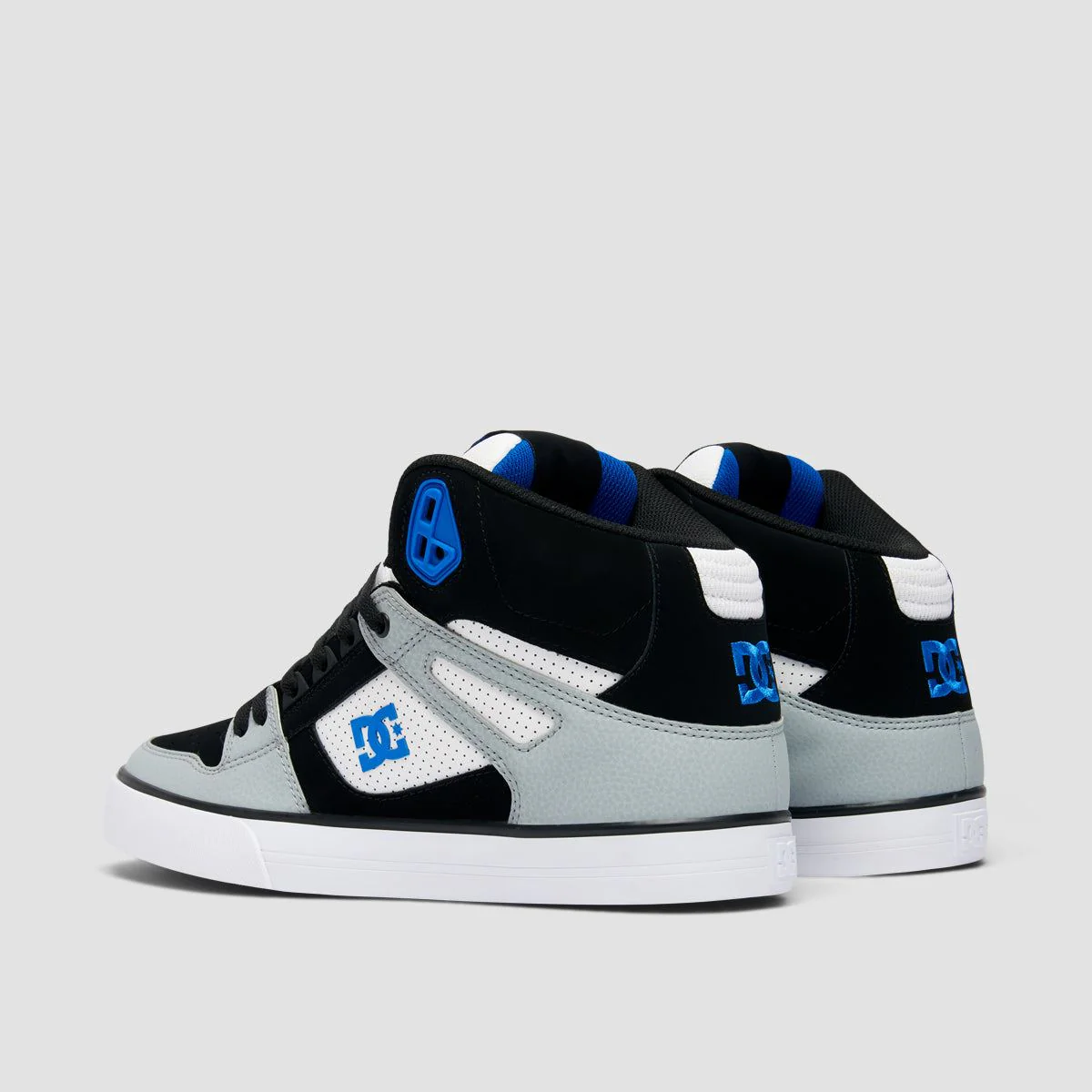 DC Pure HT WC High Top Shoes - Black/White/Blue - Image 3