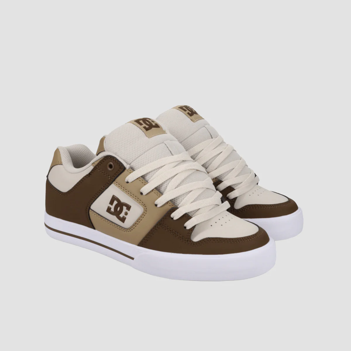 DC Pure Shoes - Brown/Tan/Off White - Image 2