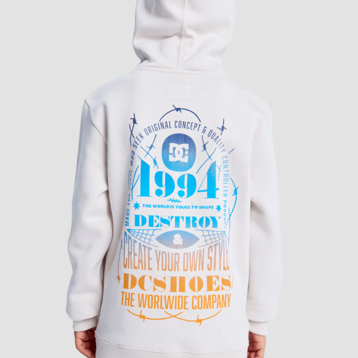 DC Shape Or Destroy Pullover Hoodie Oatmeal - Kids - Image 2