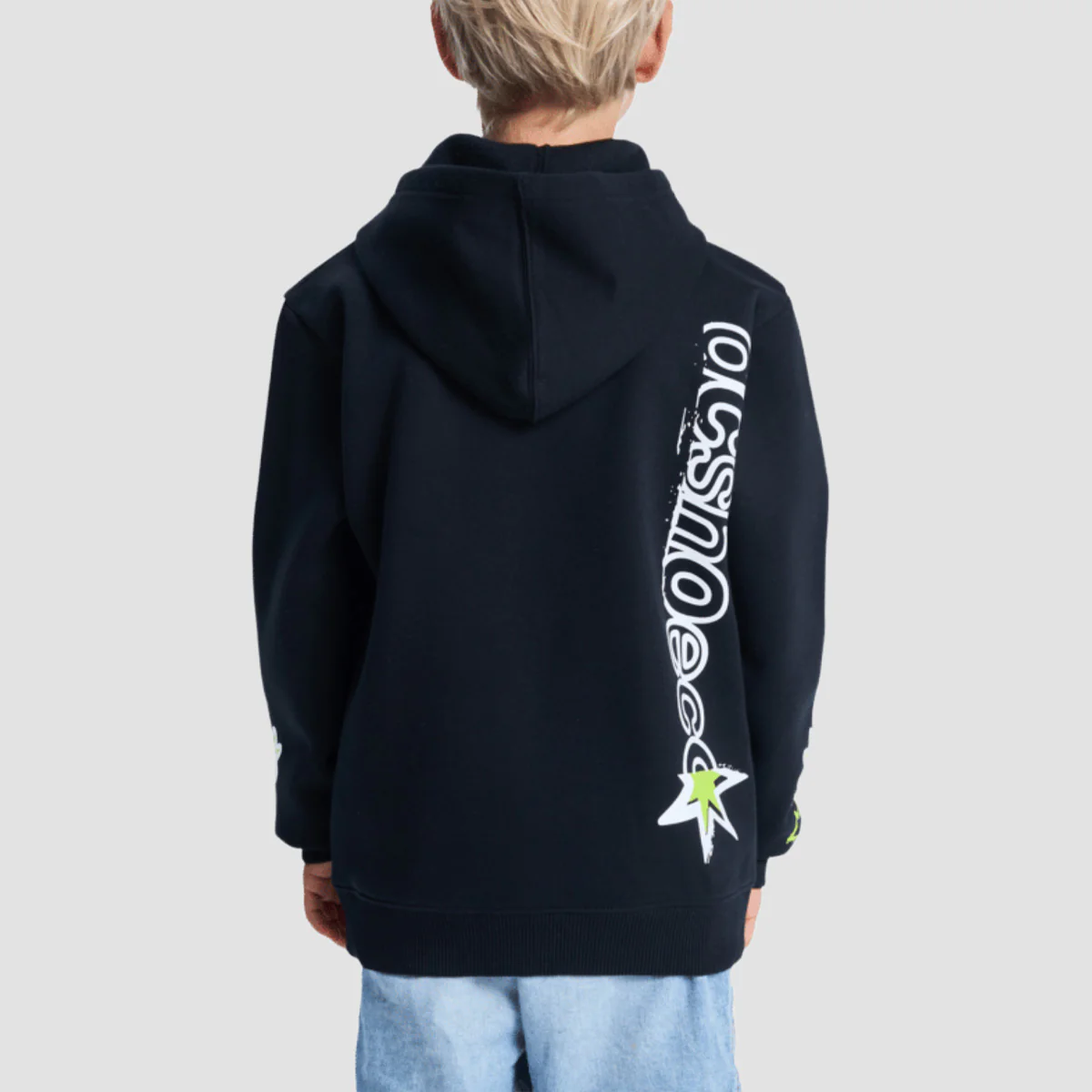 DC Shock Side Pullover Hoodie Black - Kids - Image 2
