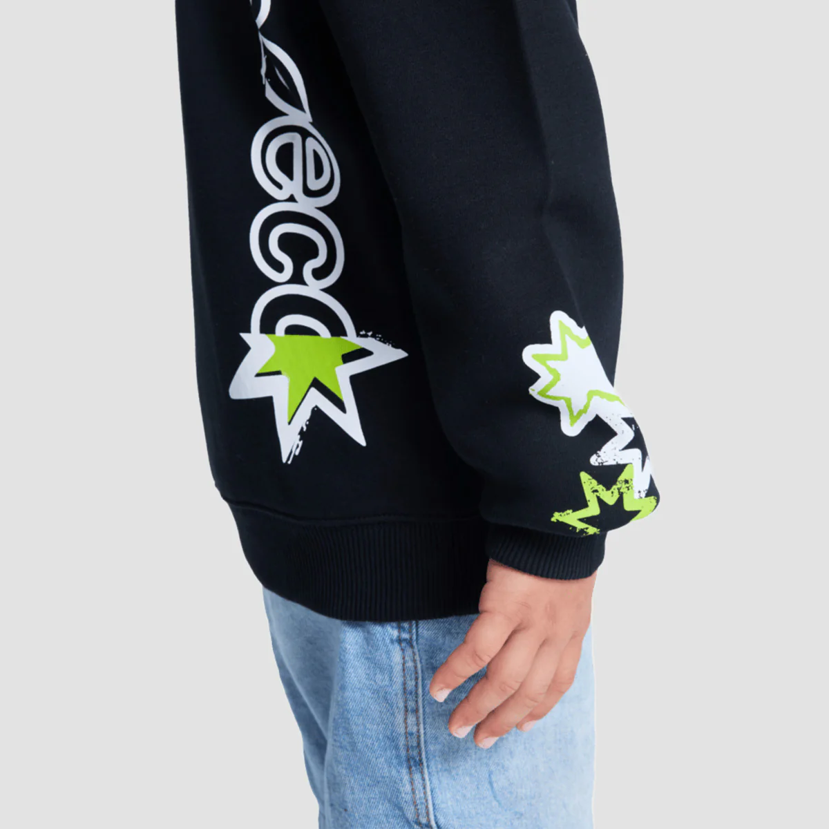 DC Shock Side Pullover Hoodie Black - Kids - Image 3