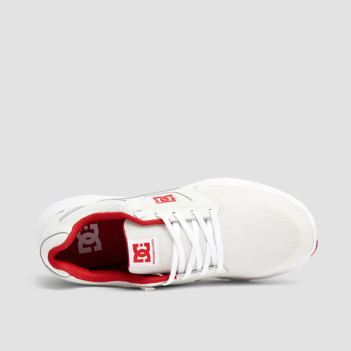 DC Skyline Shoes - White/Red - Image 4
