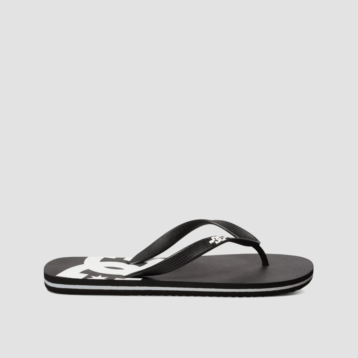 DC Spray Flip Flops - Black/Black/White