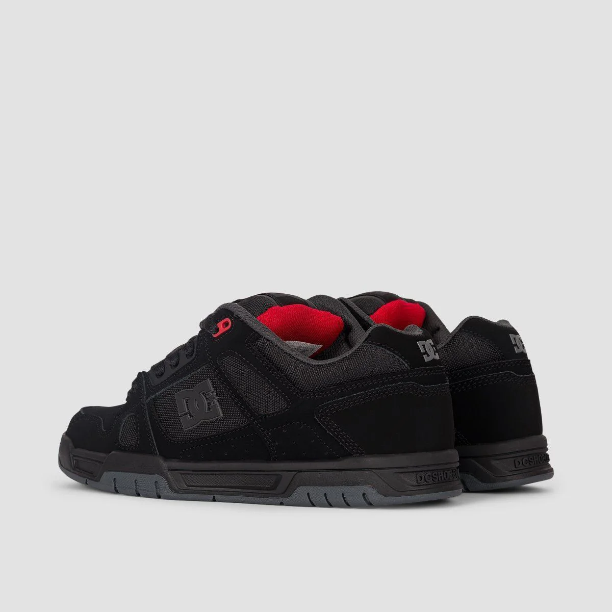 DC Stag Shoes - Black/Grey/Red - Image 3