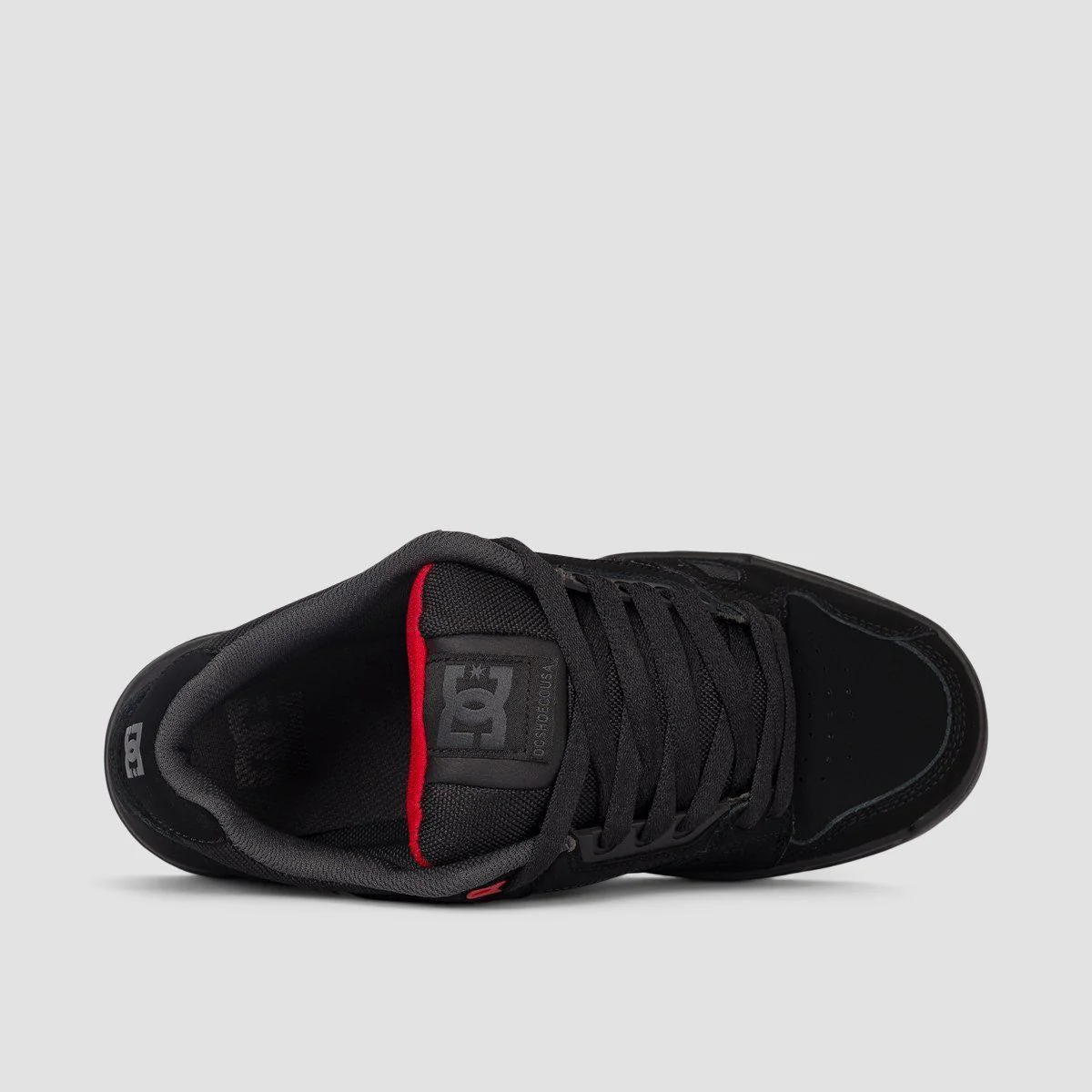 DC Stag Shoes - Black/Grey/Red - Image 4
