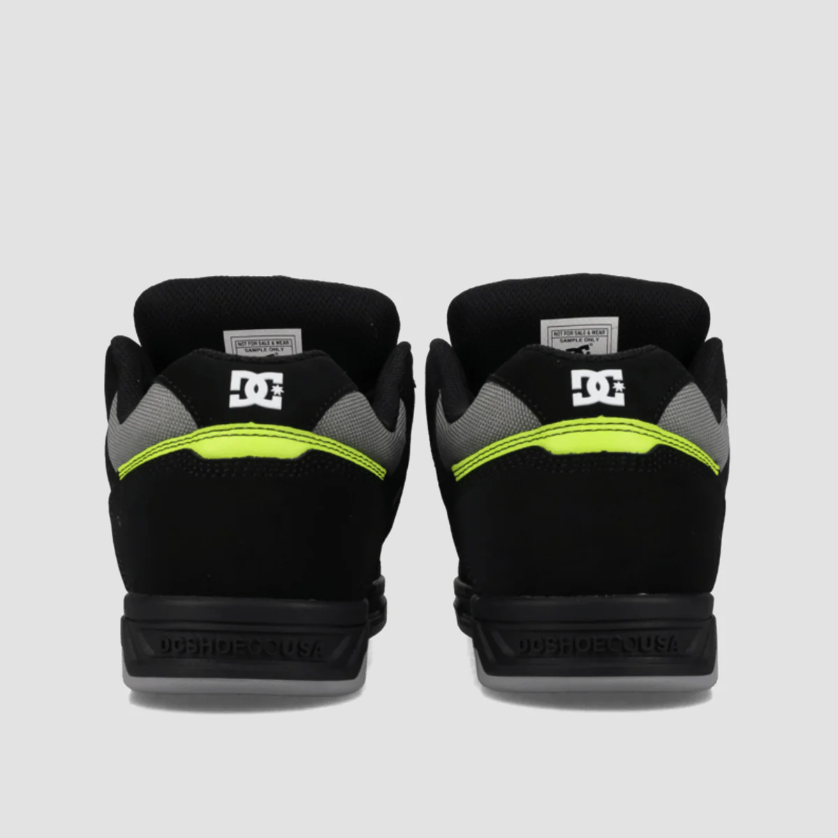 DC Stag Shoes - Black/Grey/Lime - Image 3