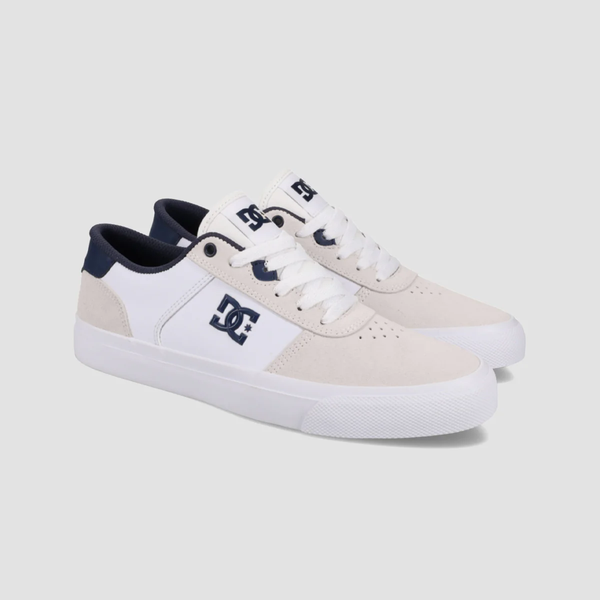 DC Teknic Shoes - White/Navy - Image 2