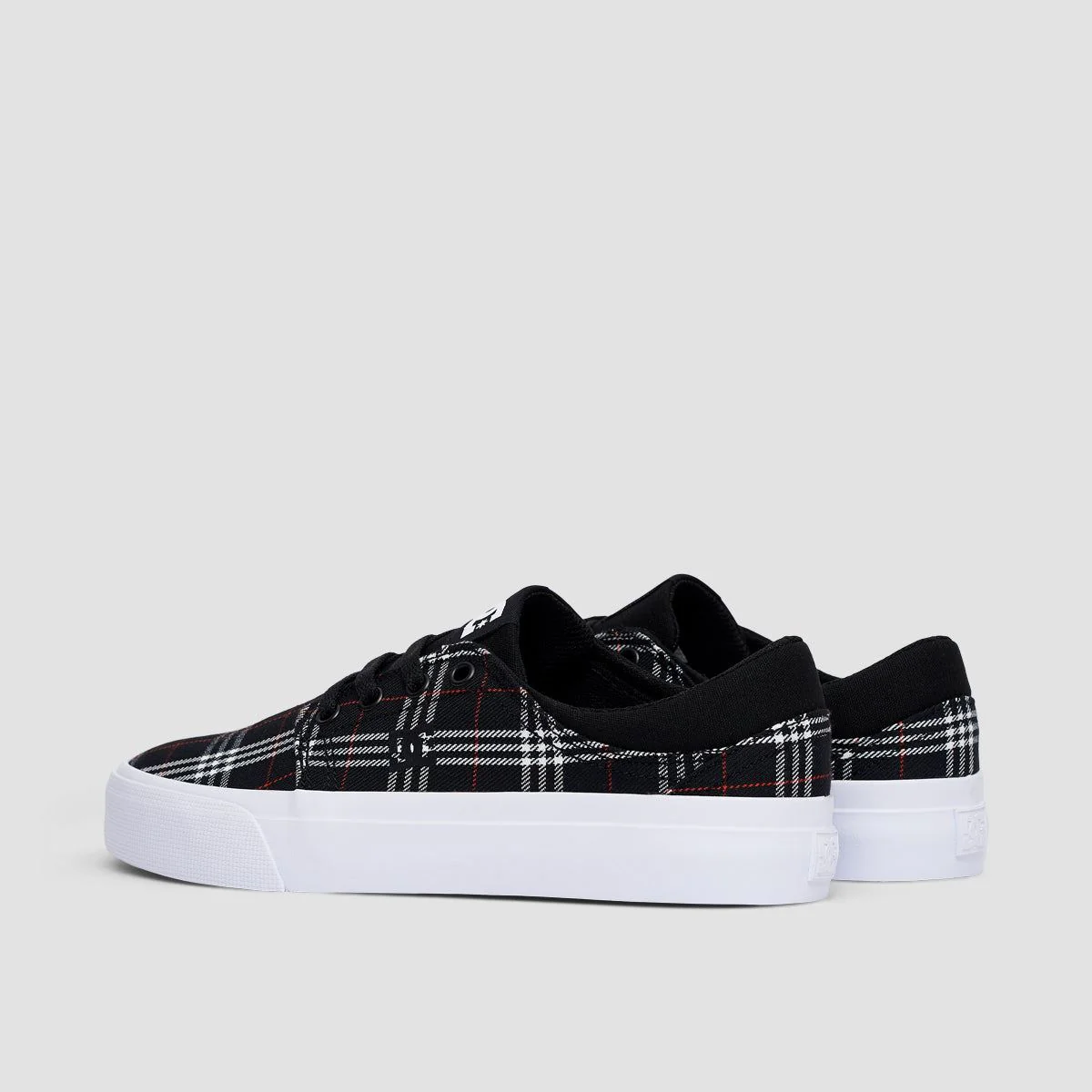 DC Trase Shoes - Black/Plaid - Womens - Image 3