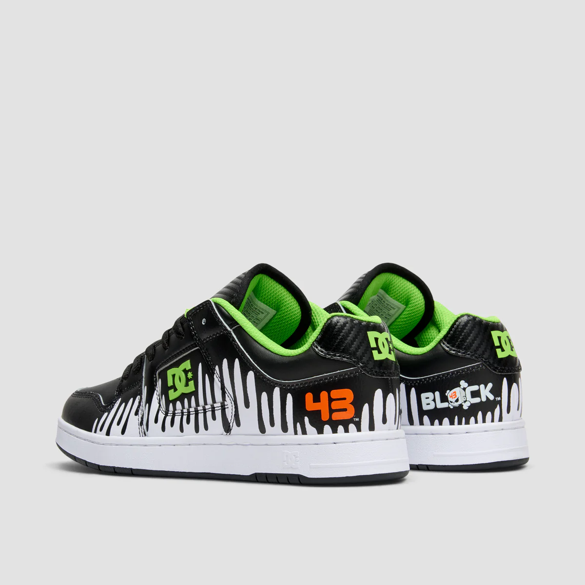 DC X Ken Block 43 Manteca 4 Shoes - Black/White/Green - Image 2