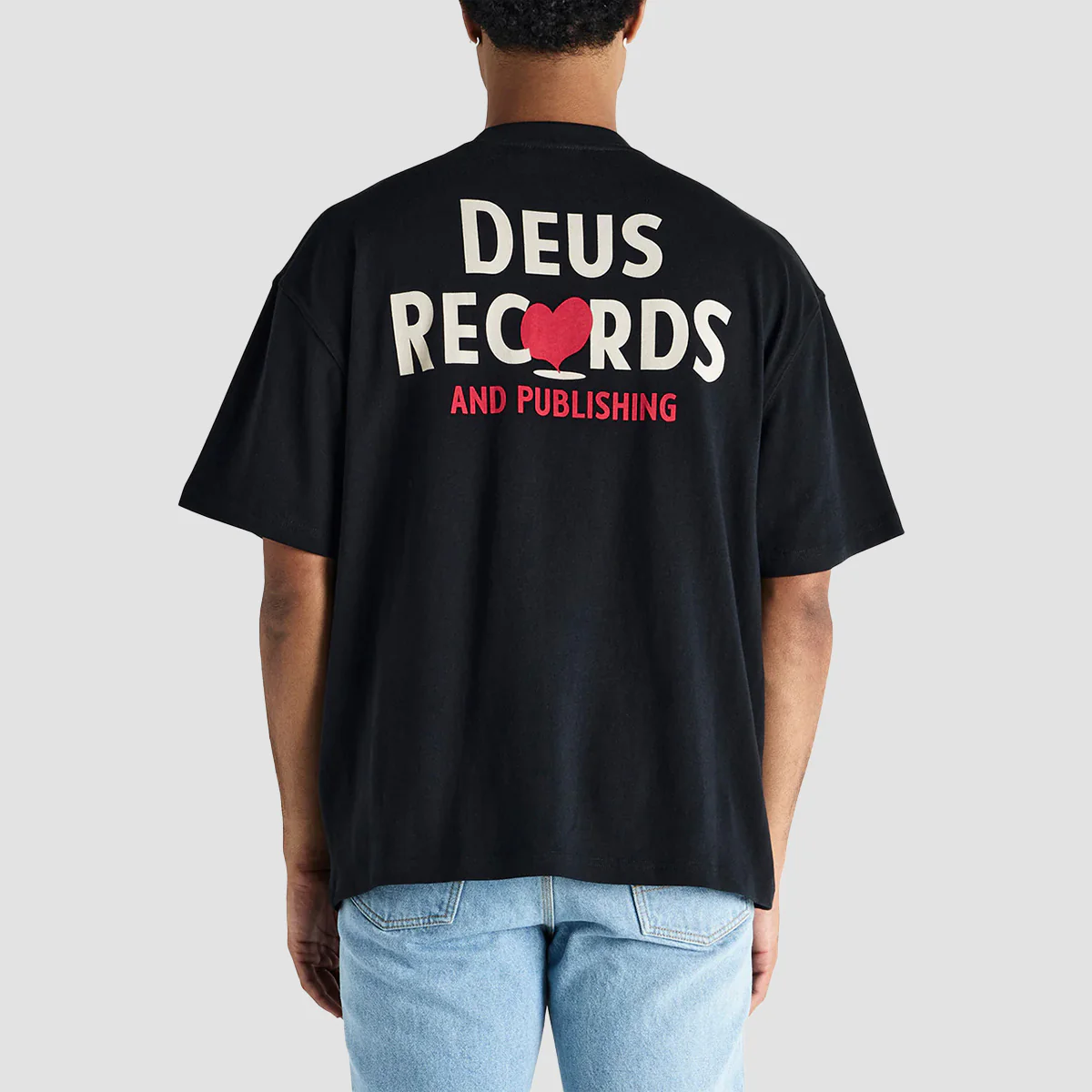 Deus Deep Cut T-Shirt Black - Image 2