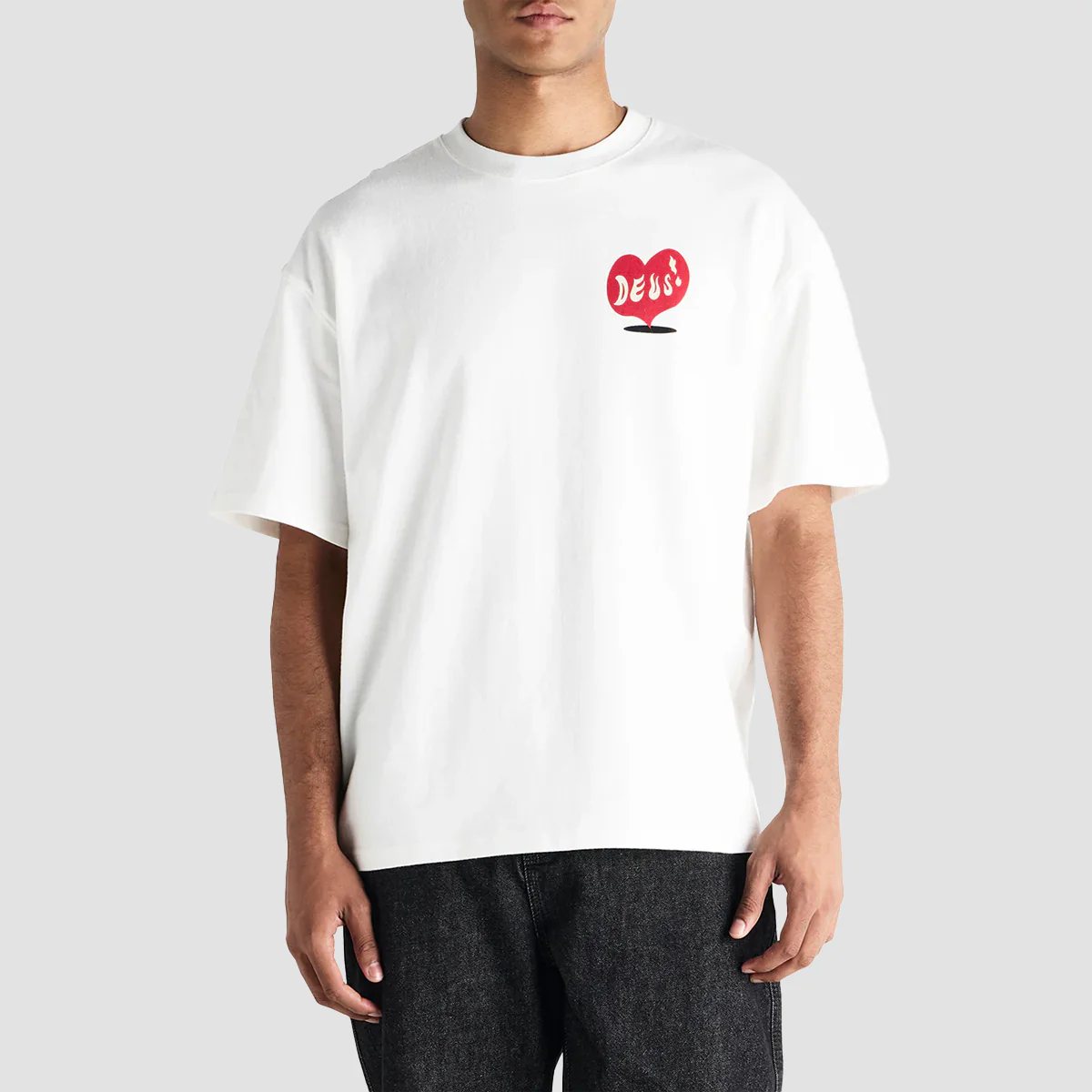 Deus Deep Cut T-Shirt Vintage White