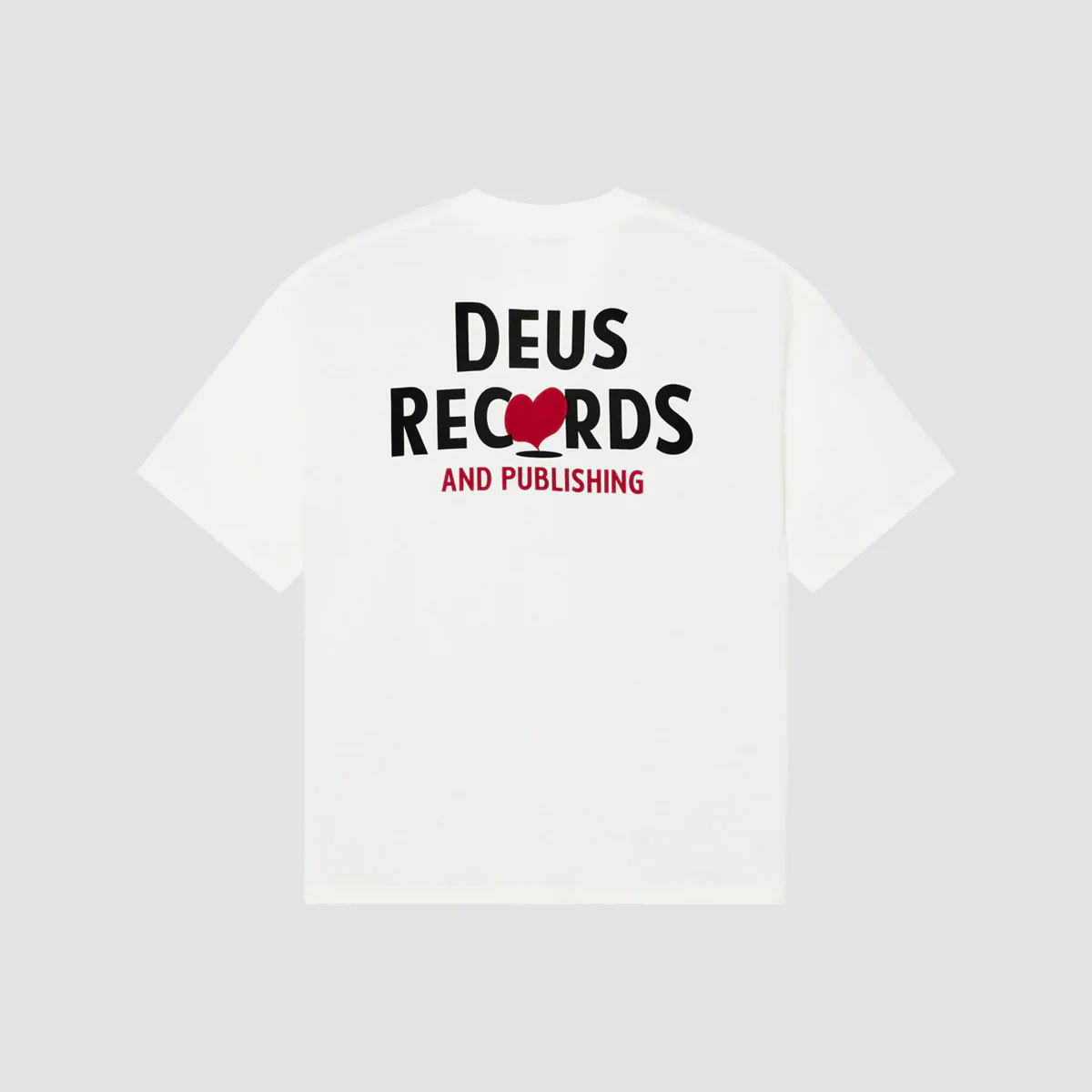 Deus Deep Cut T-Shirt Vintage White - Image 2