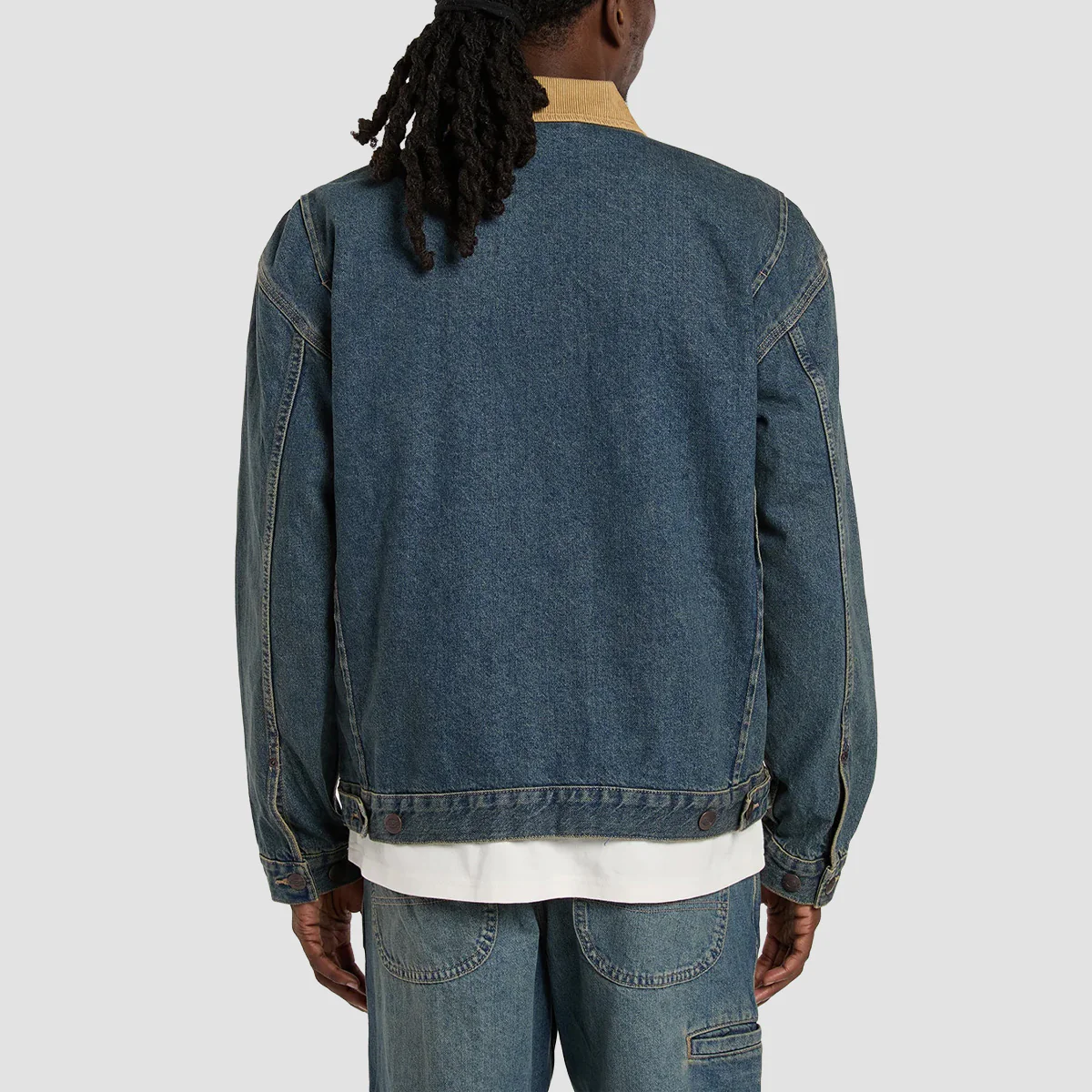 Dickies Denim Painter Jacket Khaki Tinted Blue - Image 2