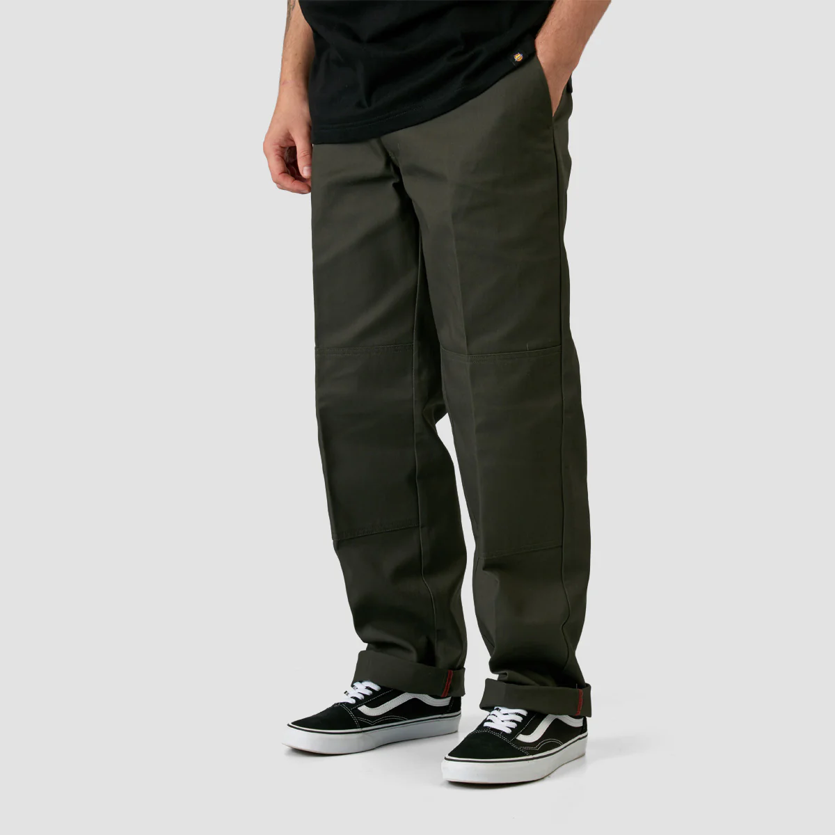 Dickies X Spitfire Double Knee Pants Olive Green - Image 2