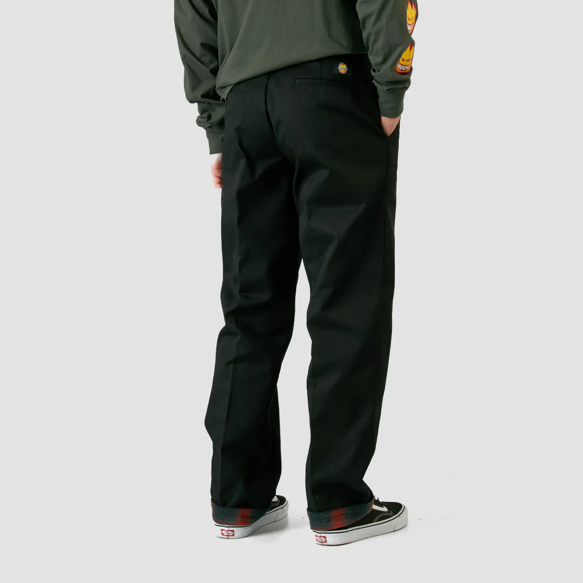 Dickies X Spitfire Flannel Cuff Pants Black - Image 2