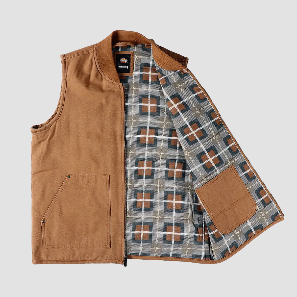 Dickies X Thrasher Vest Duck Brown - Image 3
