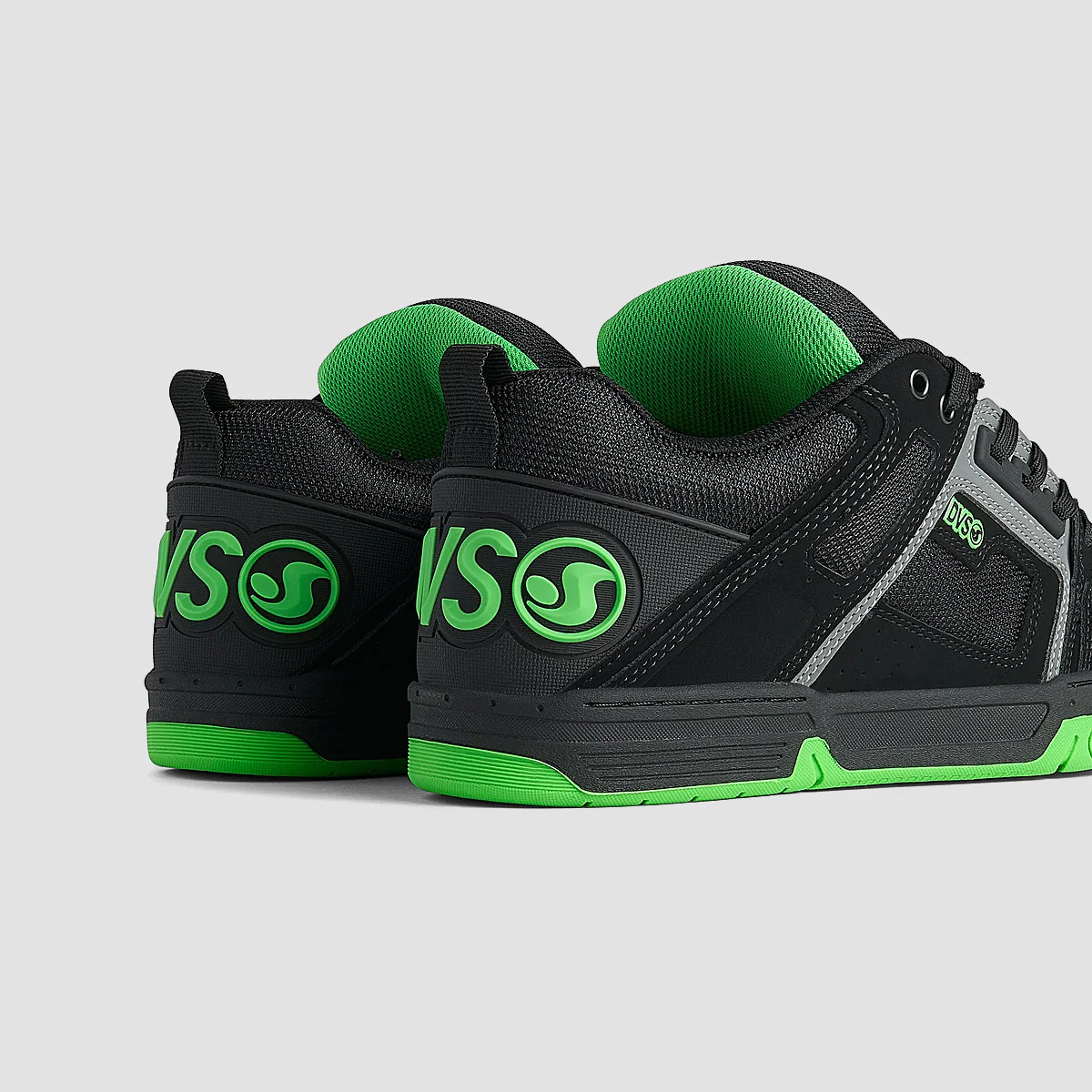 DVS Comanche Shoes - Black/Charcoal/Lime - Image 2