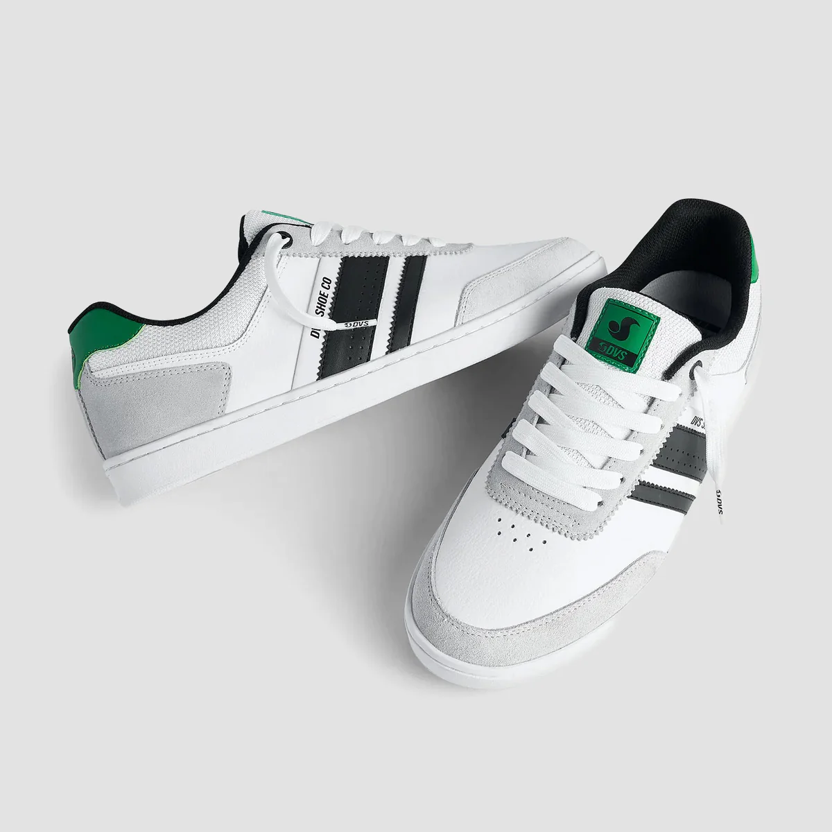 DVS Milan ST Shoes - White/Black/Green - Image 2