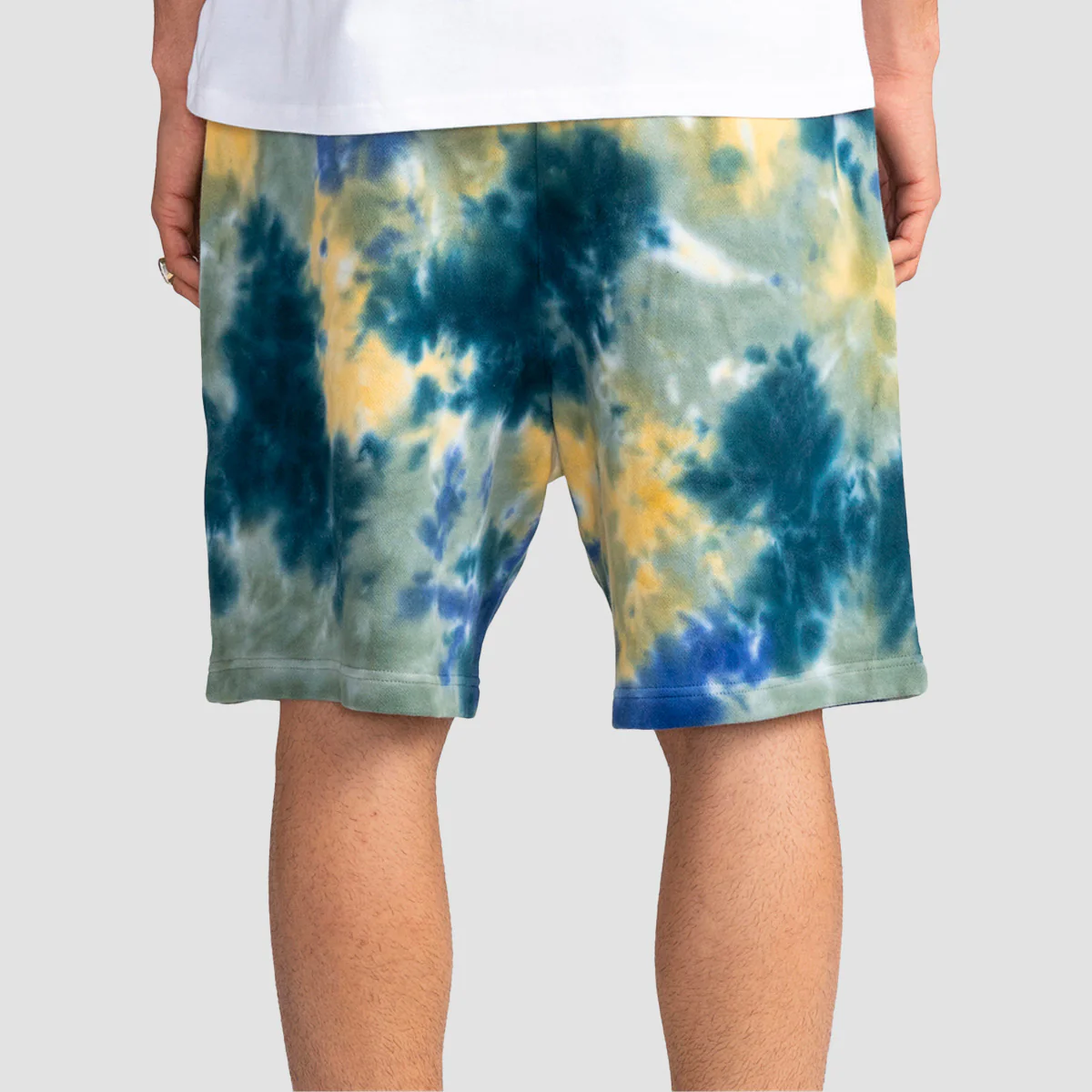 Element Crossfield Tie Dye 18" Sweat Shorts Dark Magma - Image 2