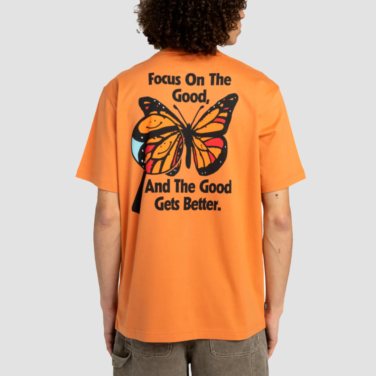 Element Gets Better T-Shirt Coral Gold - Image 2