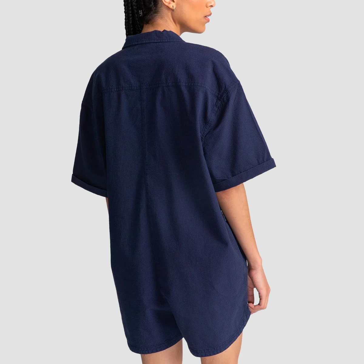 Element Harper Playsuit Blue Gingham - Womens - Image 2