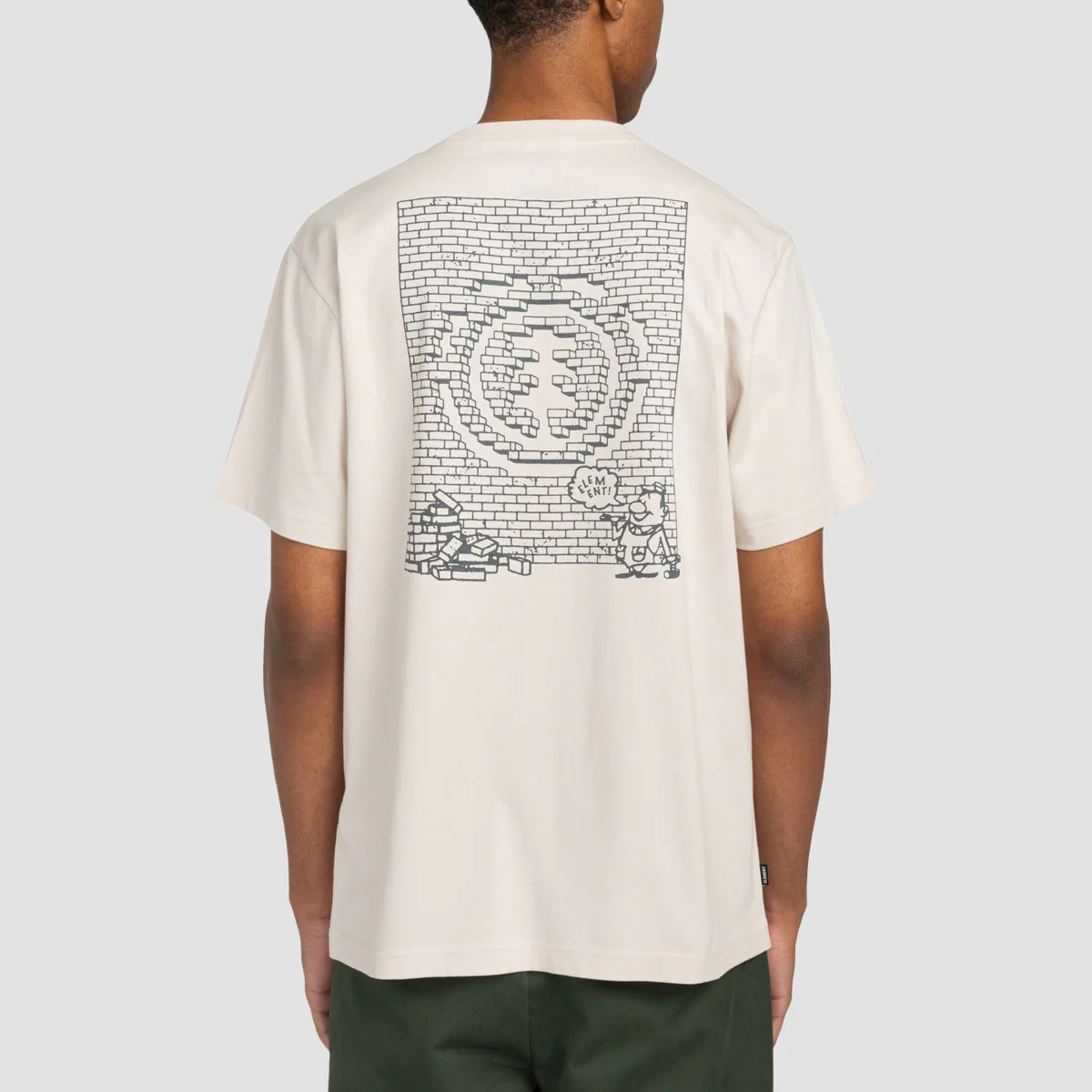 Element Job Done T-Shirt Oat Milk