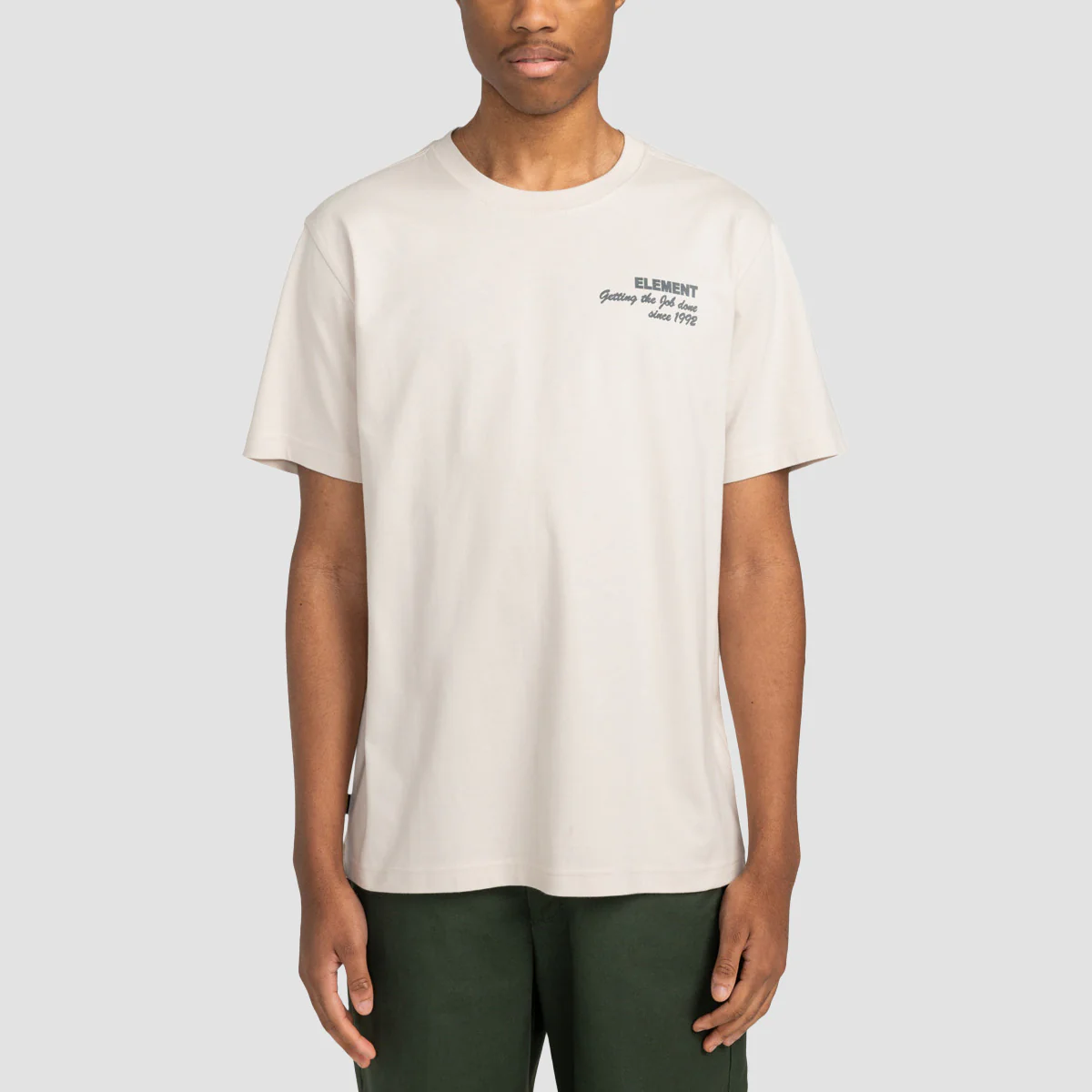 Element Job Done T-Shirt Oat Milk - Image 2