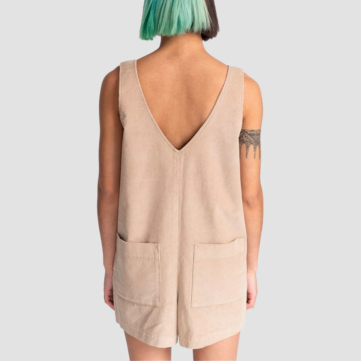 Element Pinafore Playsuit Oxford Tan - Womens - Image 2