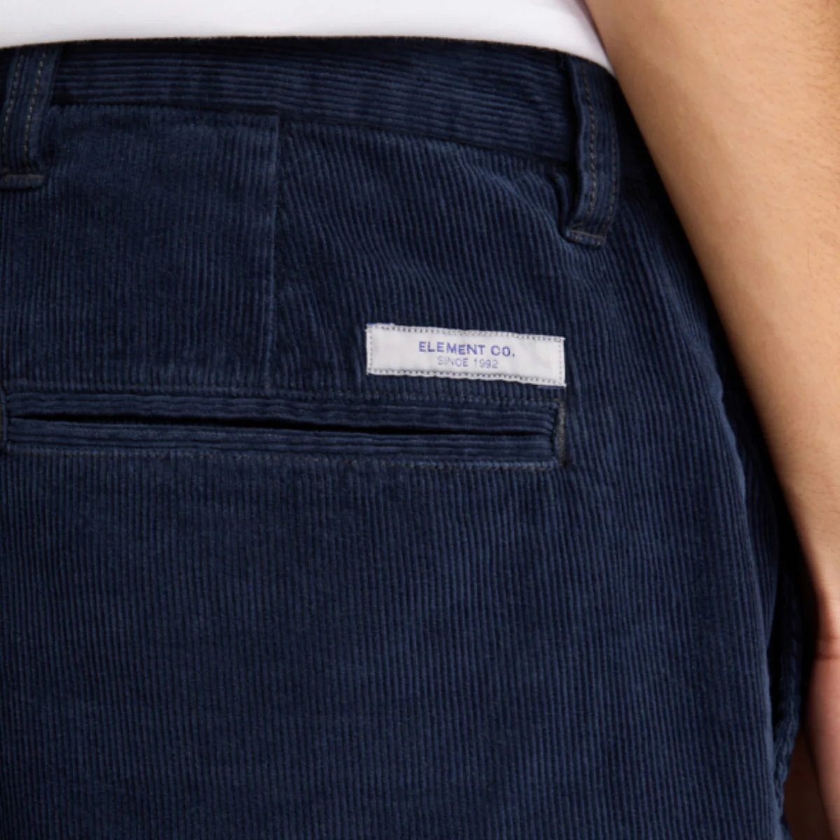 Element Regular Chino Corduroy Trousers Eclipse Navy - Image 3