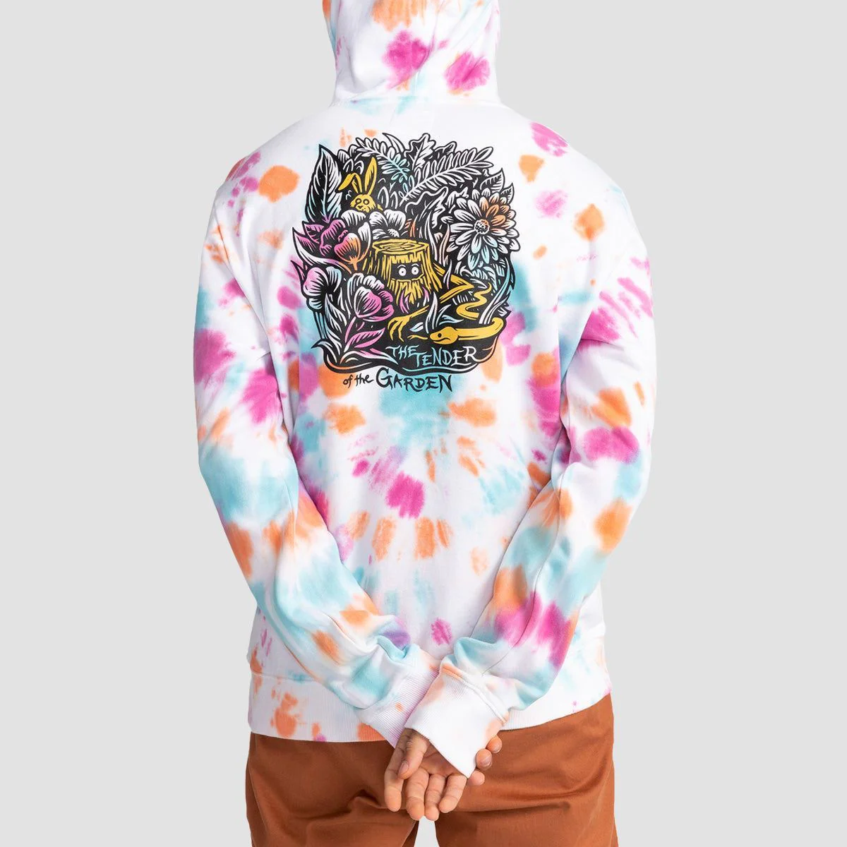Element X Timber Covered TD Pullover Hoodie Festivalfuchsia - Image 2