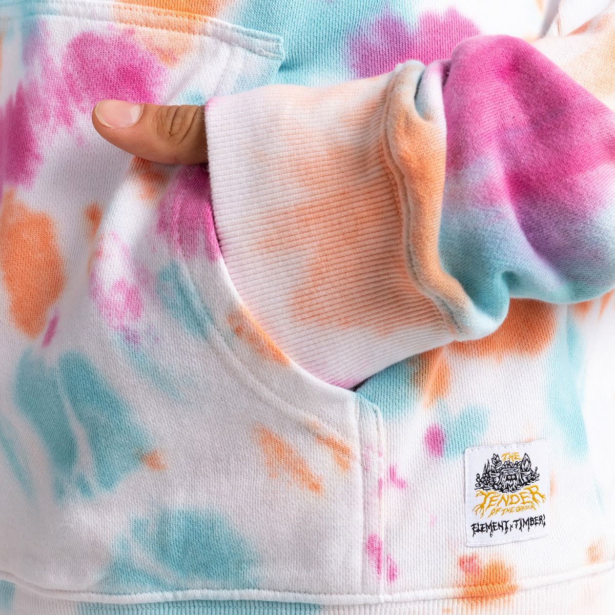 Element X Timber Covered TD Pullover Hoodie Festivalfuchsia - Image 3