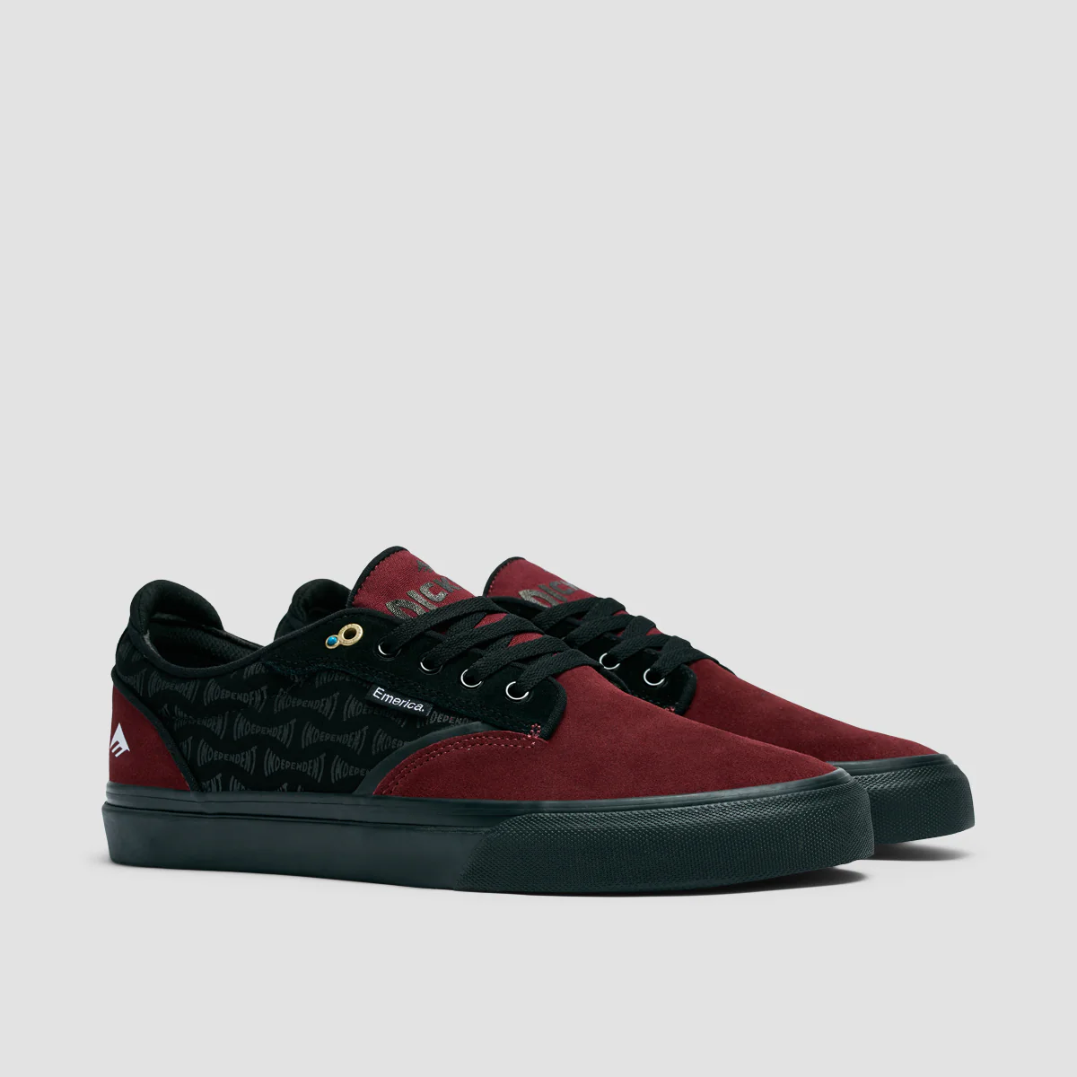Emerica Dickson X Independent Shoes Red/Black - Image 2