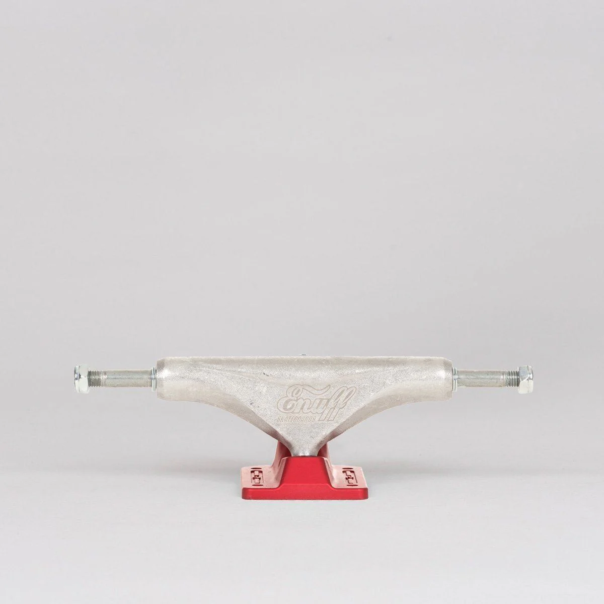 Enuff Decade Pro Satin 129 Skateboard Trucks 1 Pair Raw/Red - 7.60"