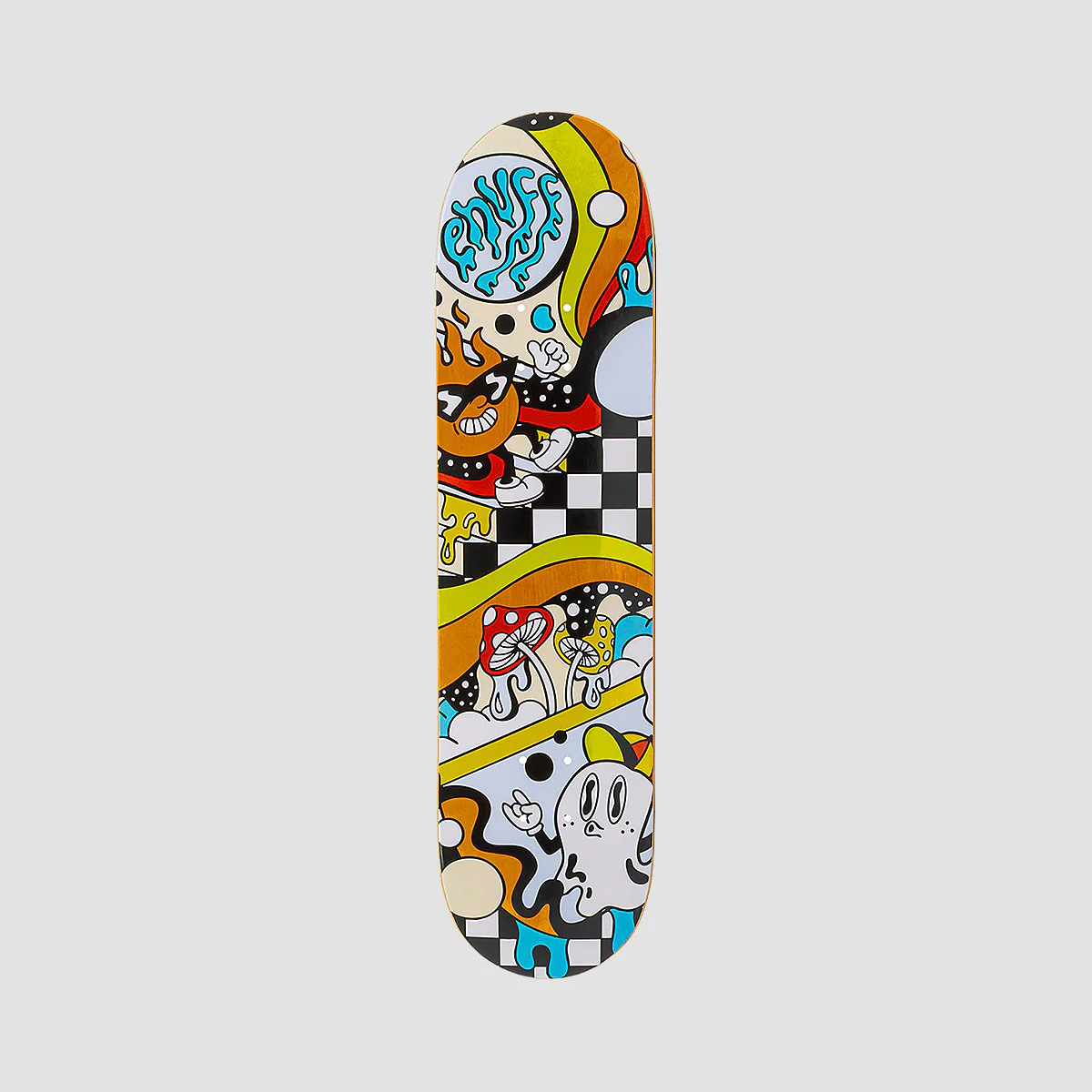 Enuff Designer Skateboard Deck Meltworld Confused - 8.25"