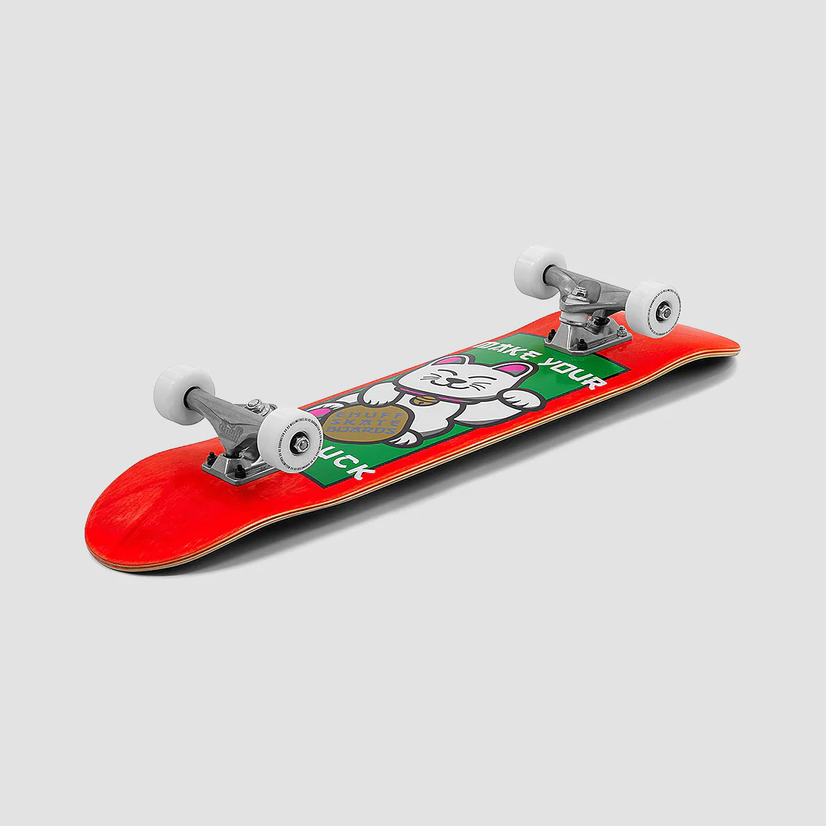 Enuff Lucky Cat Mini Skateboard Red - 7.25" - Image 3