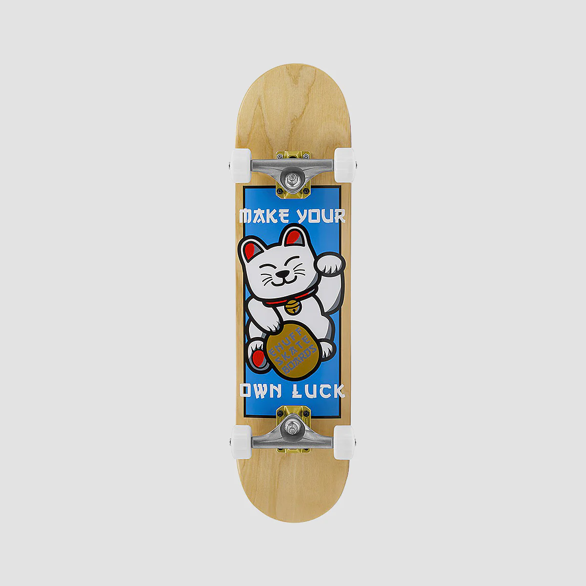 Enuff Lucky Cat Skateboard Natural - 8"