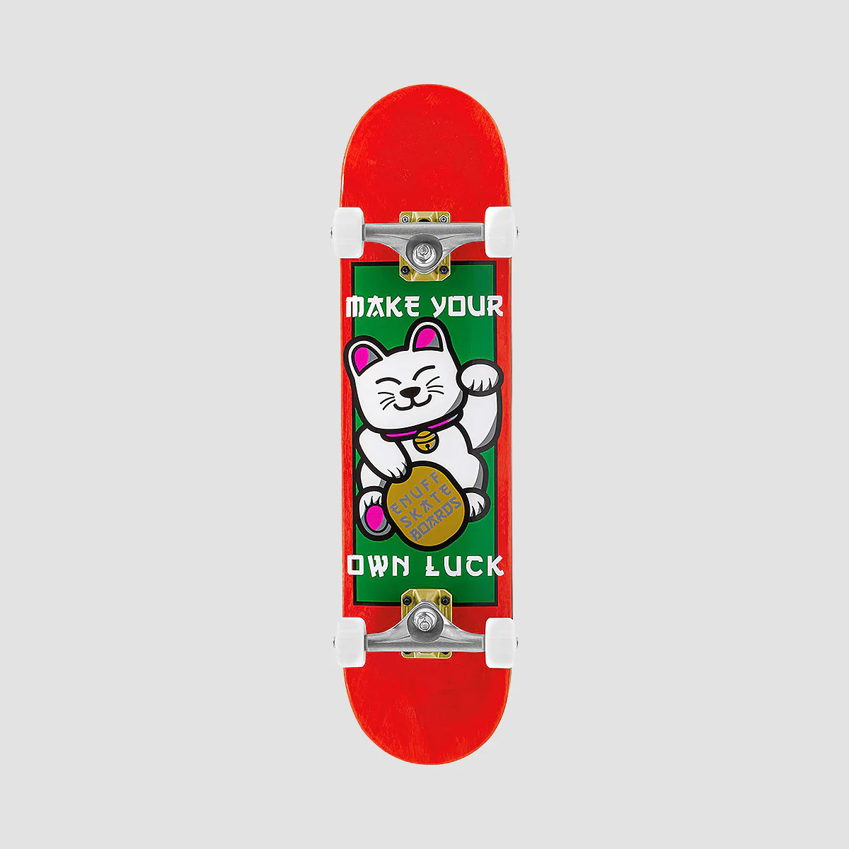 Enuff Lucky Cat Skateboard Red - 8"