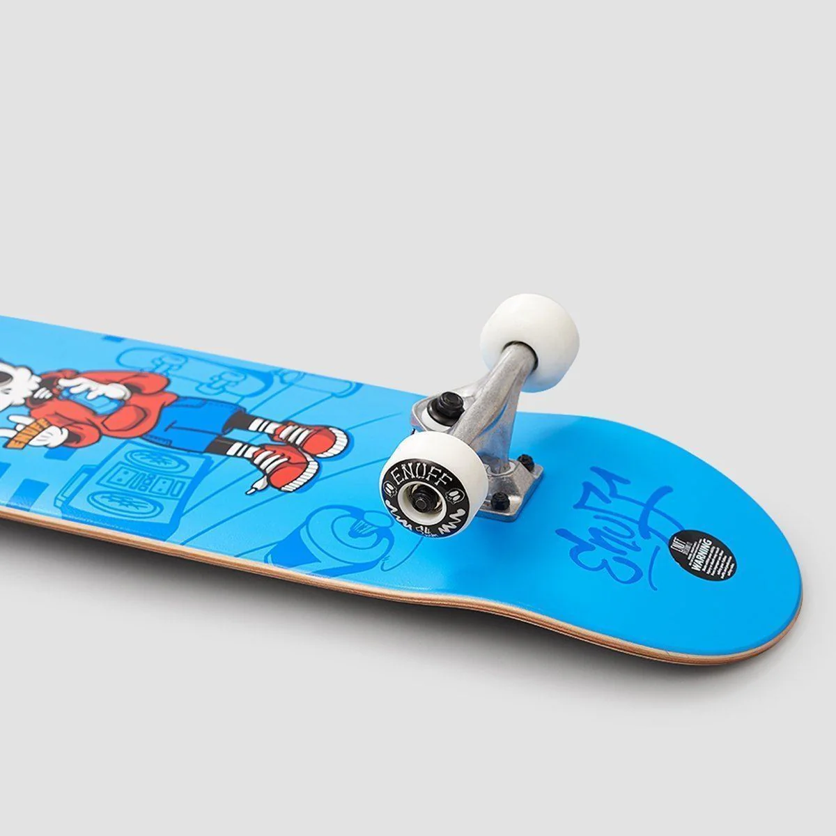 Enuff Skully Skateboard Blue - 7.75" - Image 2