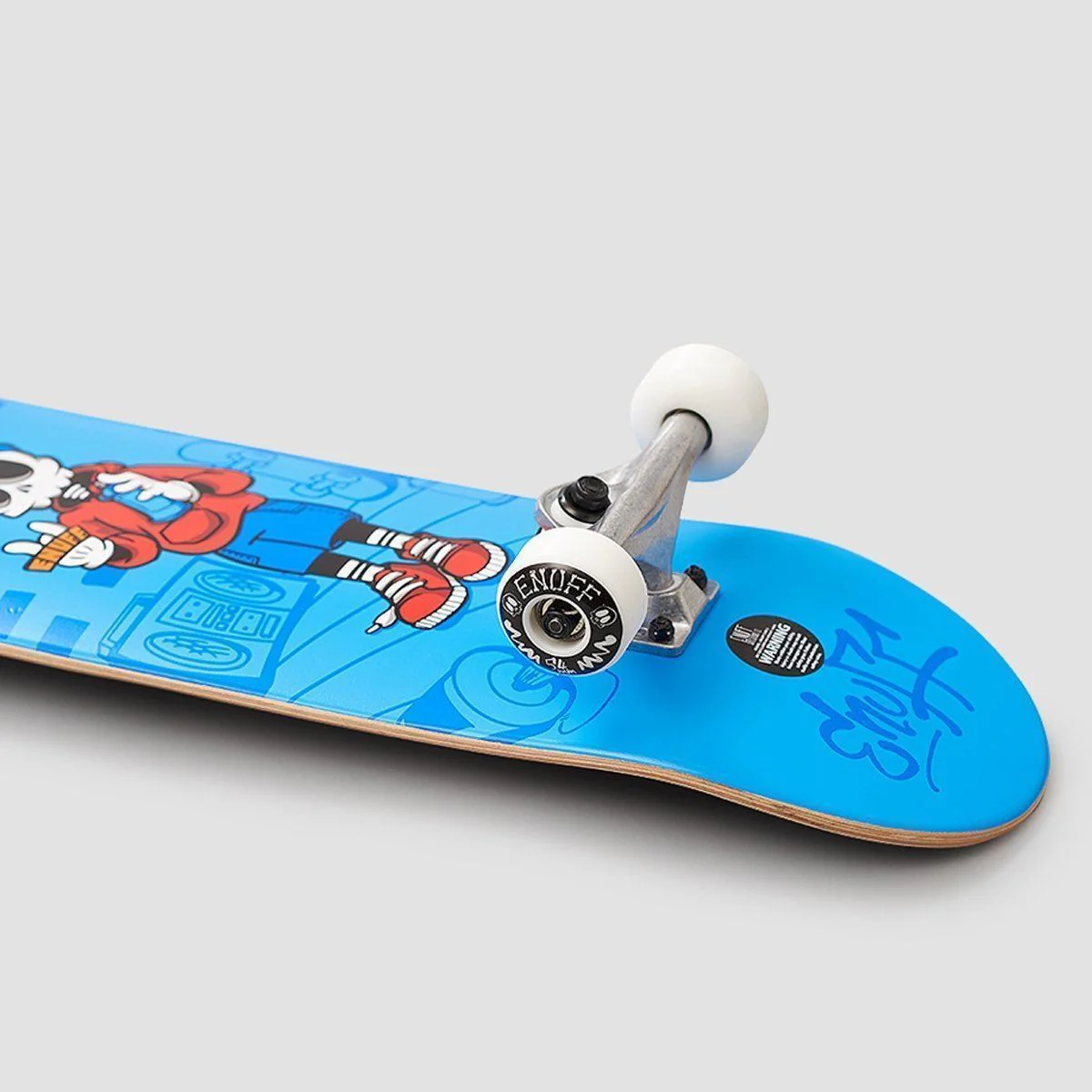 Enuff Skully Mini Skateboard Blue - 7.25" - Image 3