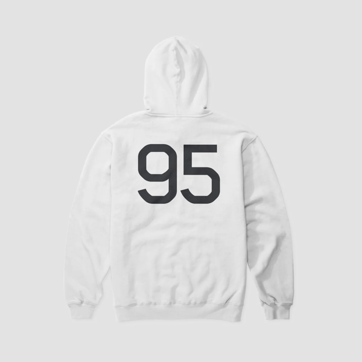 eS 95 Pullover Hoodie White/Black - Image 2