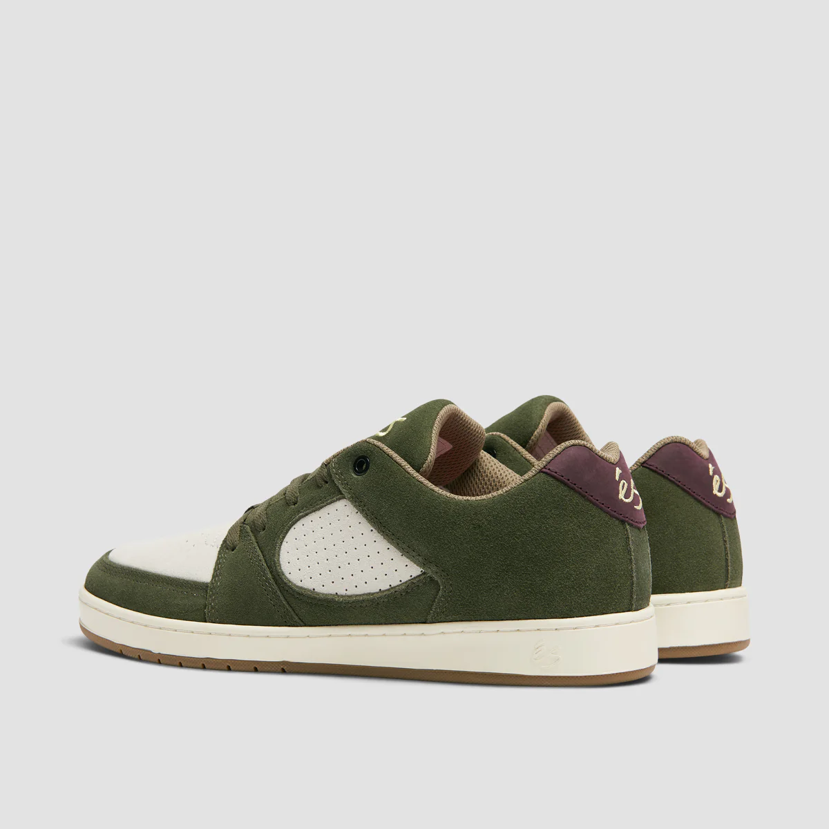 eS Accel Slim Shoes - Olive/Tan - Image 3