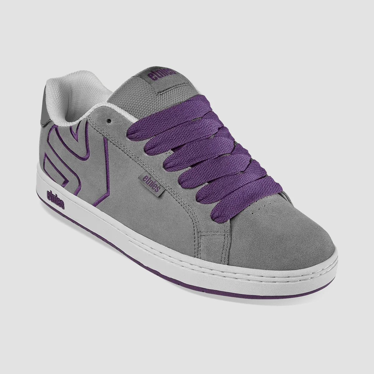 Etnies Fader Shoes - Grey/Purple - Image 4